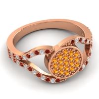 Statement Floral Pave Athatri Ring