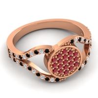 Statement Floral Pave Athatri Ring