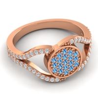 Statement Floral Pave Athatri Ring