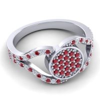 Statement Floral Pave Athatri Ring