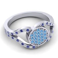 Statement Floral Pave Athatri Ring