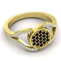 Statement Floral Pave Athatri Ring