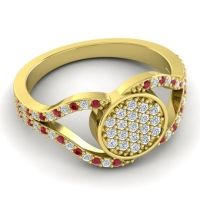 Statement Floral Pave Athatri Ring
