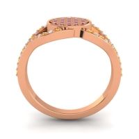 Statement Floral Pave Athatri Ring