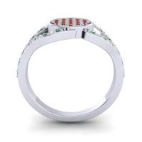 Statement Floral Pave Athatri Ring