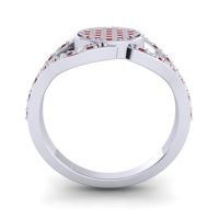 Statement Floral Pave Athatri Ring