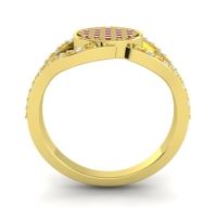 Statement Floral Pave Athatri Ring