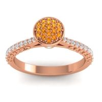 Statement Floral Pave Havya Ring