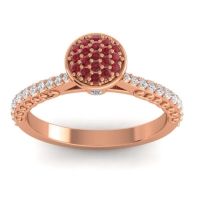 Statement Floral Pave Havya Ring