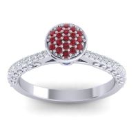 Statement Floral Pave Havya Ring