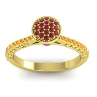 Statement Floral Pave Havya Ring