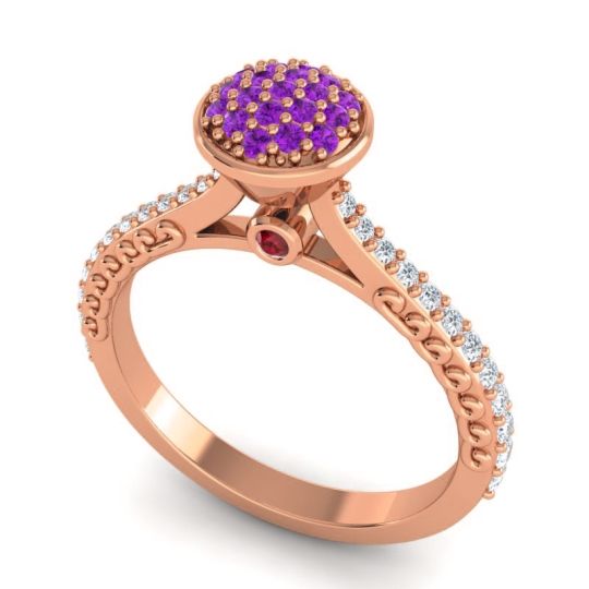 Statement Floral Pave Havya Ring