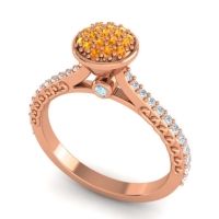 Statement Floral Pave Havya Ring