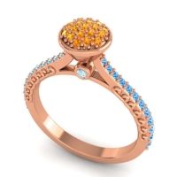 Statement Floral Pave Havya Ring