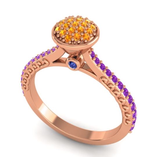 Statement Floral Pave Havya Ring