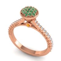 Statement Floral Pave Havya Ring
