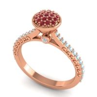 Statement Floral Pave Havya Ring