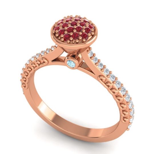 Statement Floral Pave Havya Ring