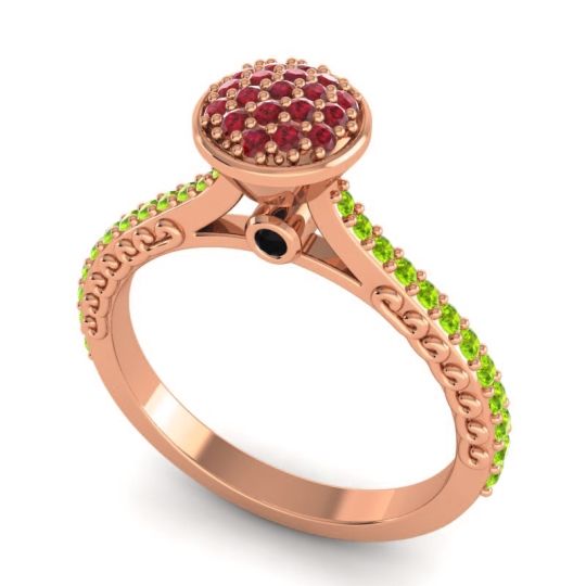 Statement Floral Pave Havya Ring
