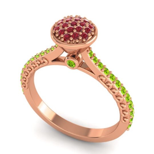 Statement Floral Pave Havya Ring