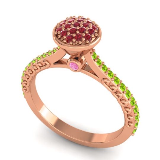Statement Floral Pave Havya Ring
