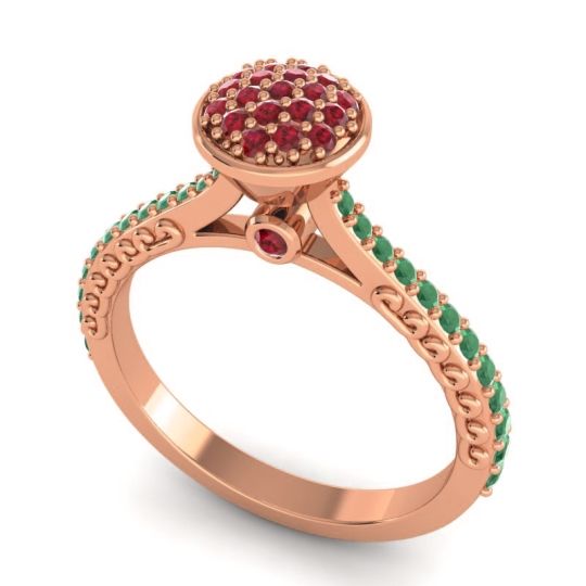 Statement Floral Pave Havya Ring