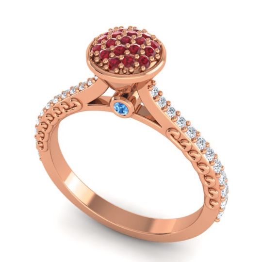 Statement Floral Pave Havya Ring