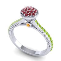 Statement Floral Pave Havya Ring