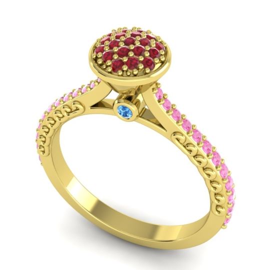 Statement Floral Pave Havya Ring