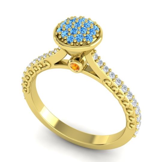 Statement Floral Pave Havya Ring