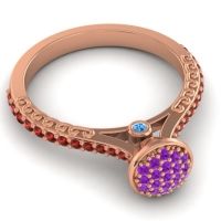 Statement Floral Pave Havya Ring