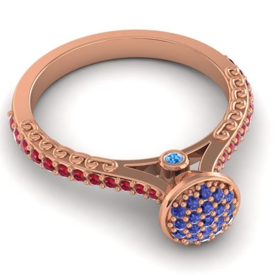 Statement Floral Pave Havya Ring