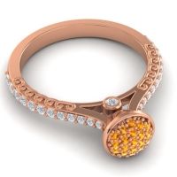 Statement Floral Pave Havya Ring