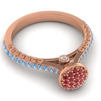 Statement Floral Pave Havya Ring