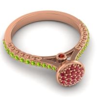 Statement Floral Pave Havya Ring