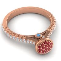 Statement Floral Pave Havya Ring