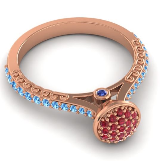 Statement Floral Pave Havya Ring