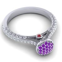 Statement Floral Pave Havya Ring