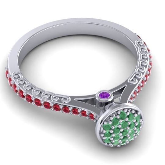 Statement Floral Pave Havya Ring