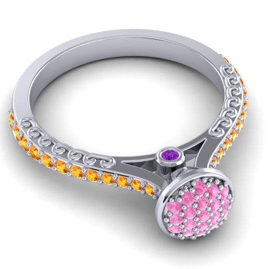 Statement Floral Pave Havya Ring