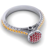 Statement Floral Pave Havya Ring