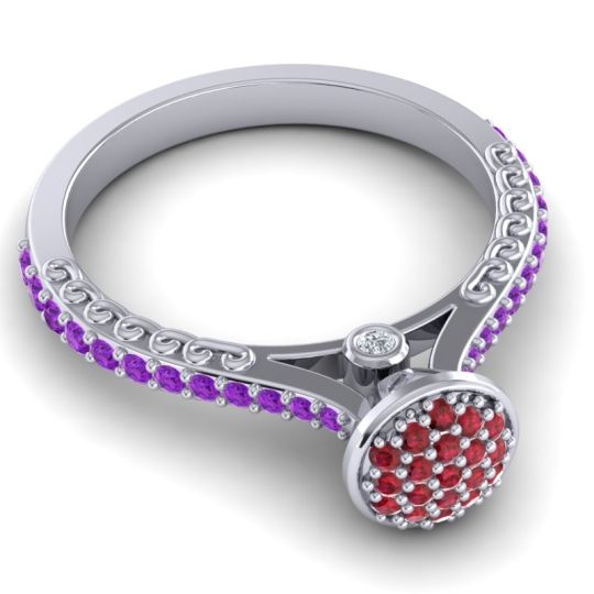 Statement Floral Pave Havya Ring