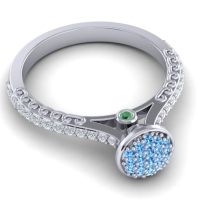 Statement Floral Pave Havya Ring