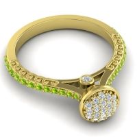 Statement Floral Pave Havya Ring