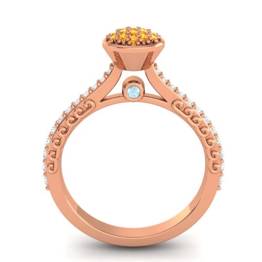 Statement Floral Pave Havya Ring