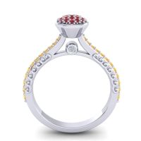 Statement Floral Pave Havya Ring