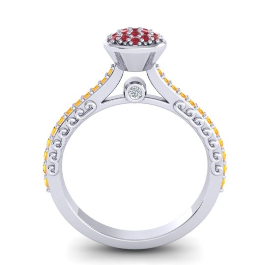 Statement Floral Pave Havya Ring