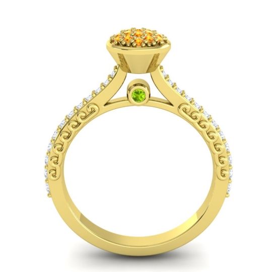 Statement Floral Pave Havya Ring