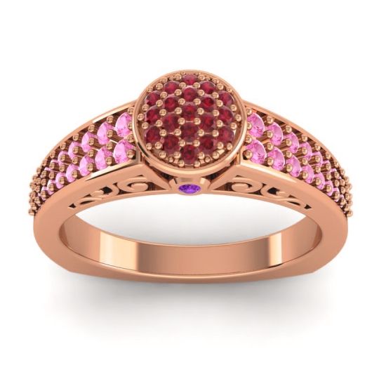 Statement Floral Pave Utsa Ring
