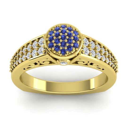 Statement Floral Pave Utsa Ring